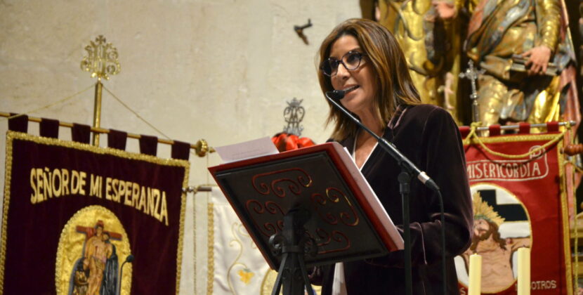 Pilar García de la Granja reivindica el ejemplo de la Virgen para las mujeres de hoy en día en su pregón de la Semana Santa