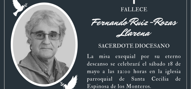 Fallece el sacerdote Fernando Ruiz-Rozas