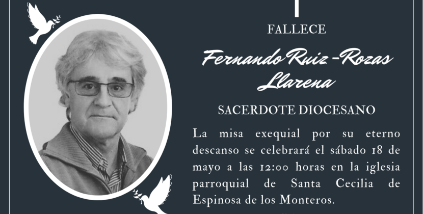 Fallece el sacerdote Fernando Ruiz-Rozas