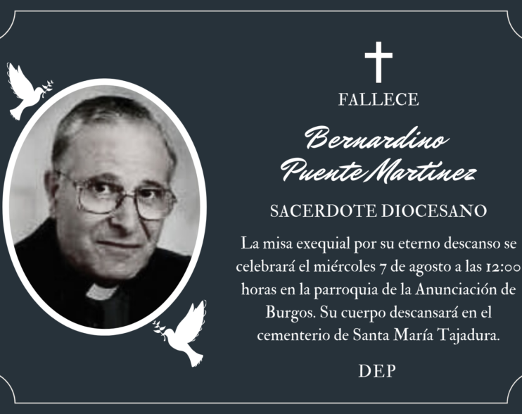 Fallece el sacerdote diocesano Bernardino Puente Martínez