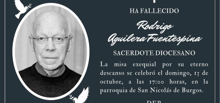 Fallece el sacerdote Rodrigo Aguilera Fuentespina