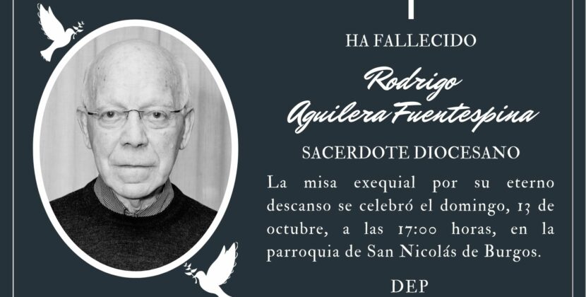 Fallece el sacerdote Rodrigo Aguilera Fuentespina