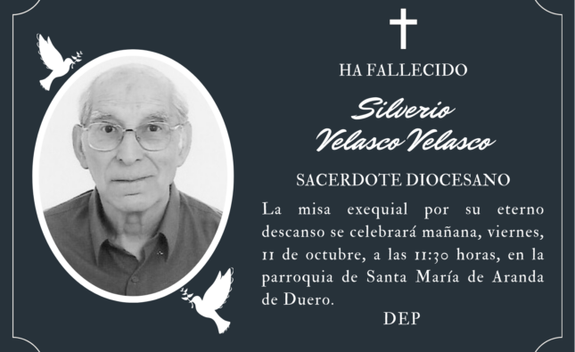 Fallece el sacerdote Silverio Velasco Velasco