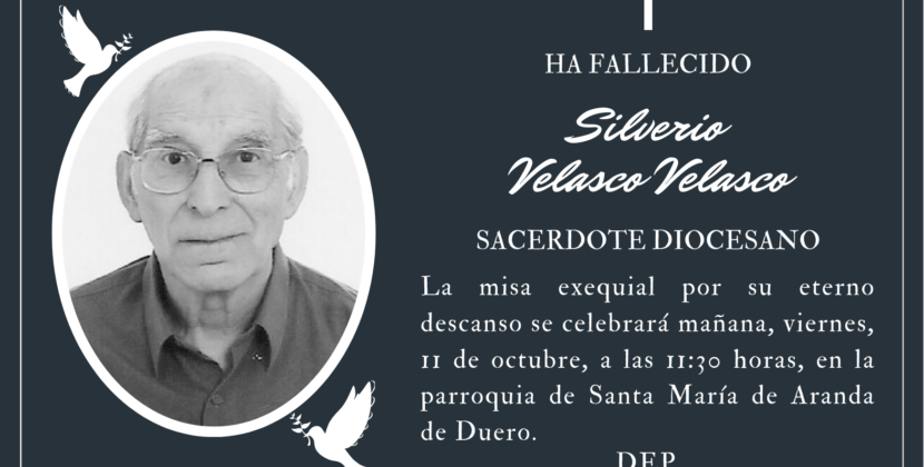 Fallece el sacerdote Silverio Velasco Velasco