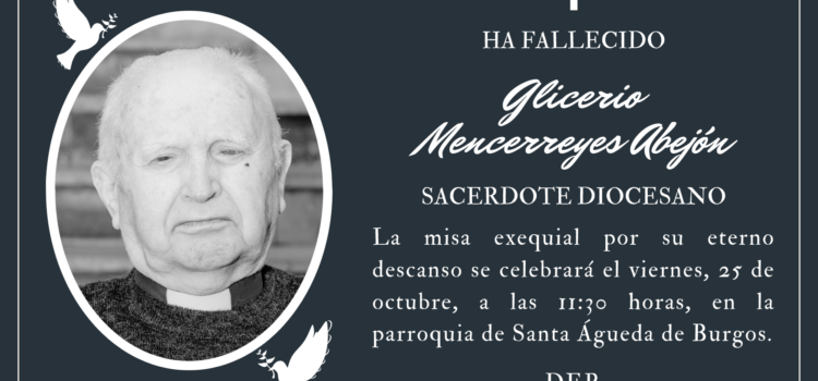 Fallece el sacerdote Glicerio Mencerreyes Abejón