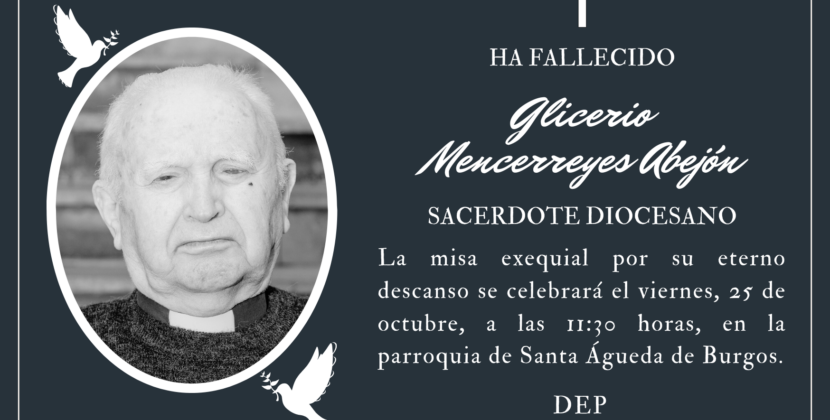 Fallece el sacerdote Glicerio Mencerreyes Abejón