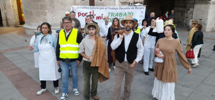 Burgos celebra la Jornada Mundial por el Trabajo Decente con un gesto público y una vigilia de oración