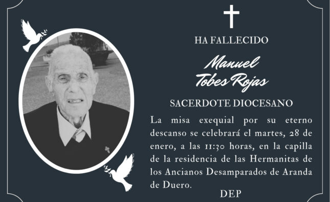 Fallece el sacerdote diocesano Manuel Tobes Rojas