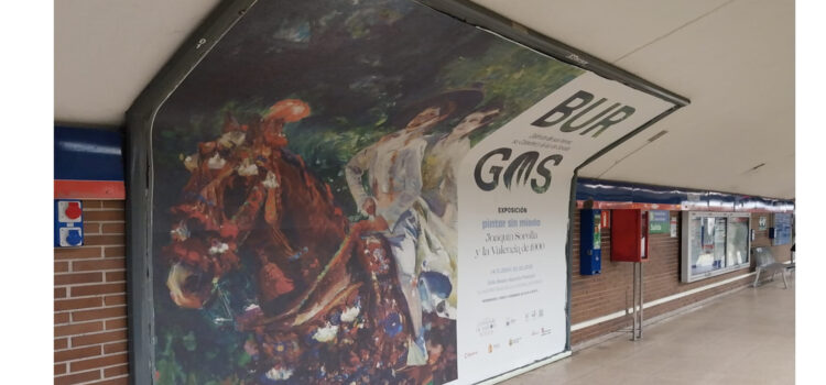 La muestra de Sorolla de la Catedral de Burgos se promociona en el metro de Madrid y Bilbao