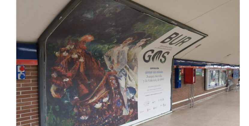 La muestra de Sorolla de la Catedral de Burgos se promociona en el metro de Madrid y Bilbao