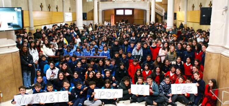 Los colegios de la Fundación Manjón-Palencia se unen en una gran celebración por la paz