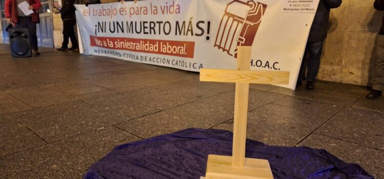 «¡Ni un muerto más!»: La HOAC de Burgos clama ante los accidentes laborales