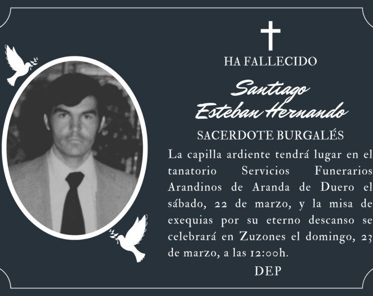 Fallece el sacerdote burgalés Santiago Esteban Hernando