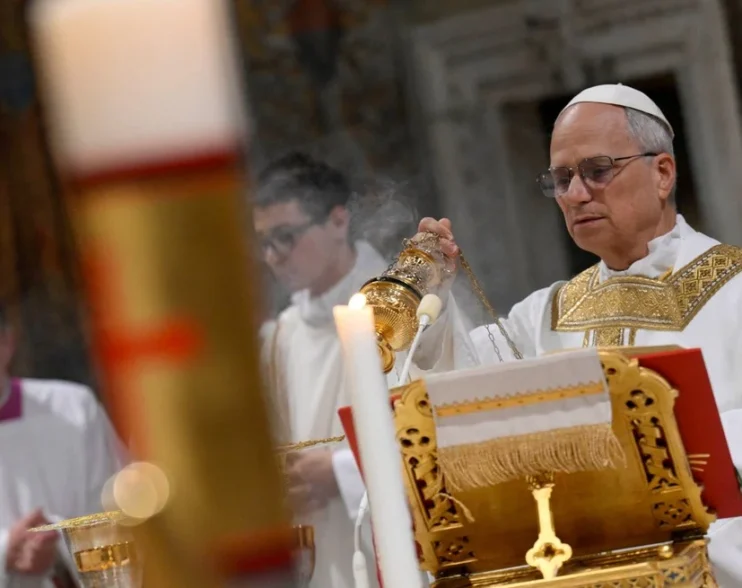 «León XIV en el Domingo del Buen Pastor»
