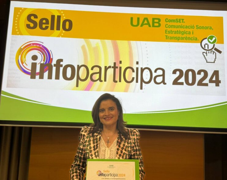 La ecónoma de la archidiócesis recibe el Sello de Calidad y Transparencia de Infoparticipa