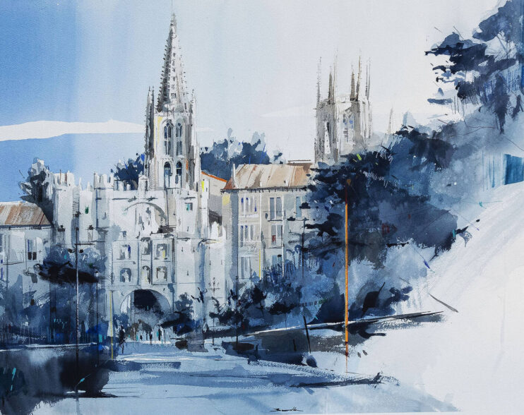Alfonso Buendía gana la 28ª edición del Premio ‘Diario de Burgos’ de Pintura Rápida
