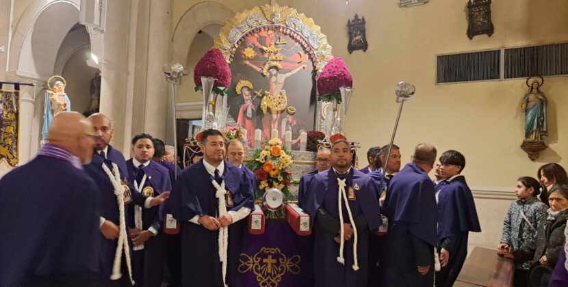 El Señor de los Milagros también tiene devotos en Burgos