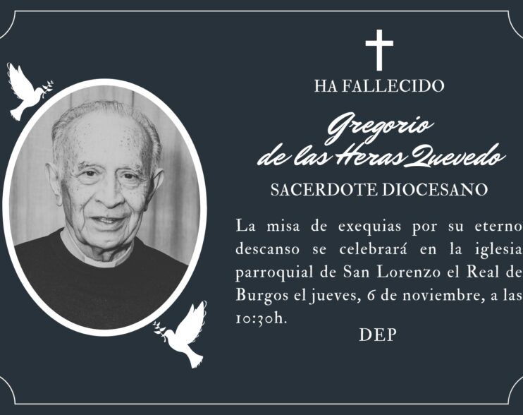 Fallece el sacerdote diocesano Gregorio de las Heras Quevedo