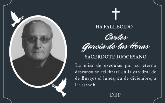 Fallece el sacerdote diocesano Carlos García de las Heras
