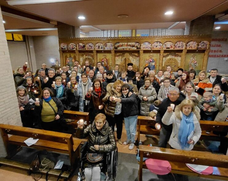 La luz de Cristo une a las comunidades cristianas de Aranda en una celebración ecuménica