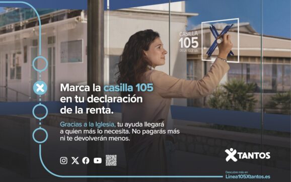 La archidiócesis se suma a la campaña de la Renta 2026 con la Línea 105 Xtantos