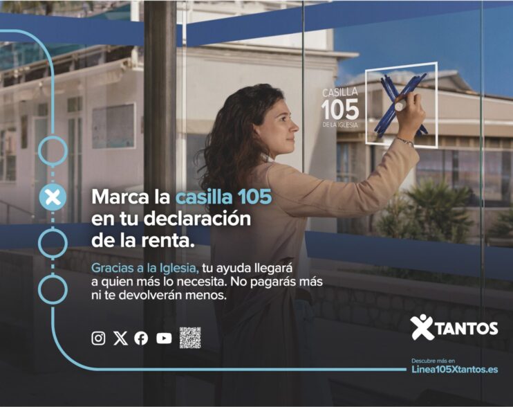 La archidiócesis se suma a la campaña de la Renta 2026 con la Línea 105 Xtantos