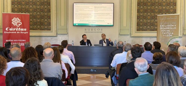 Cáritas y la Fundación FOESSA analizan la exclusión social que afecta a 65.000 personas en Burgos