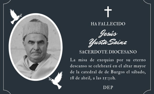 Fallece el sacerdote diocesano Jesús Yusta Sainz