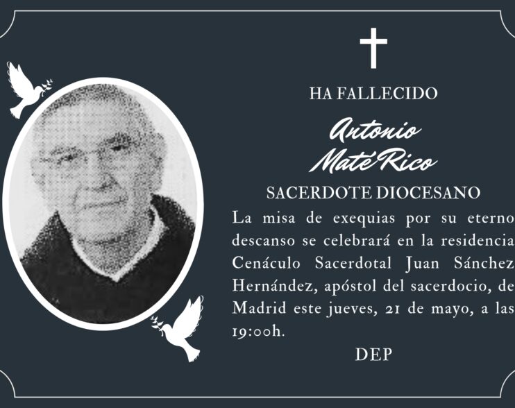 Fallece el sacerdote diocesano Antonio Maté Rico