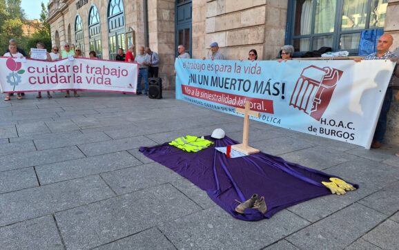 «¡Ni un muerto más!»: La HOAC clama ante el último burgalés fallecido en accidente laboral