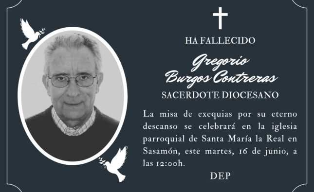 Fallece el sacerdote diocesano Gregorio Burgos Contreras