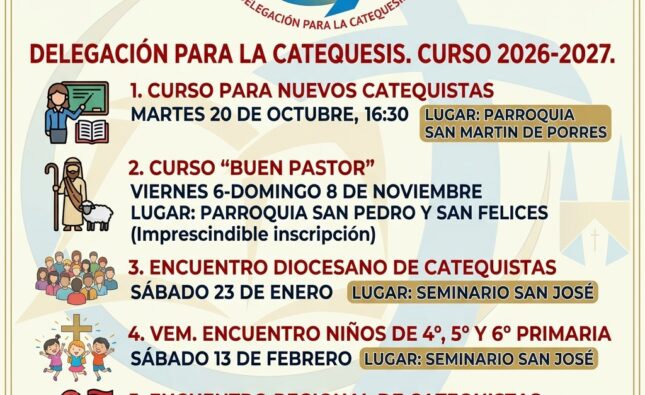 Nuevas Convocatorias para Formación de Catequistas en España