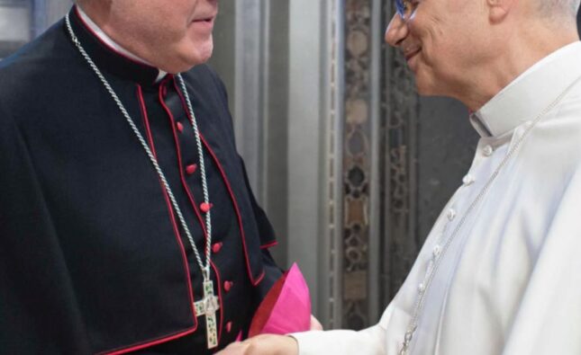 Oración de don Mario Iceta por la salud del Santo Padre, el Papa León XIV